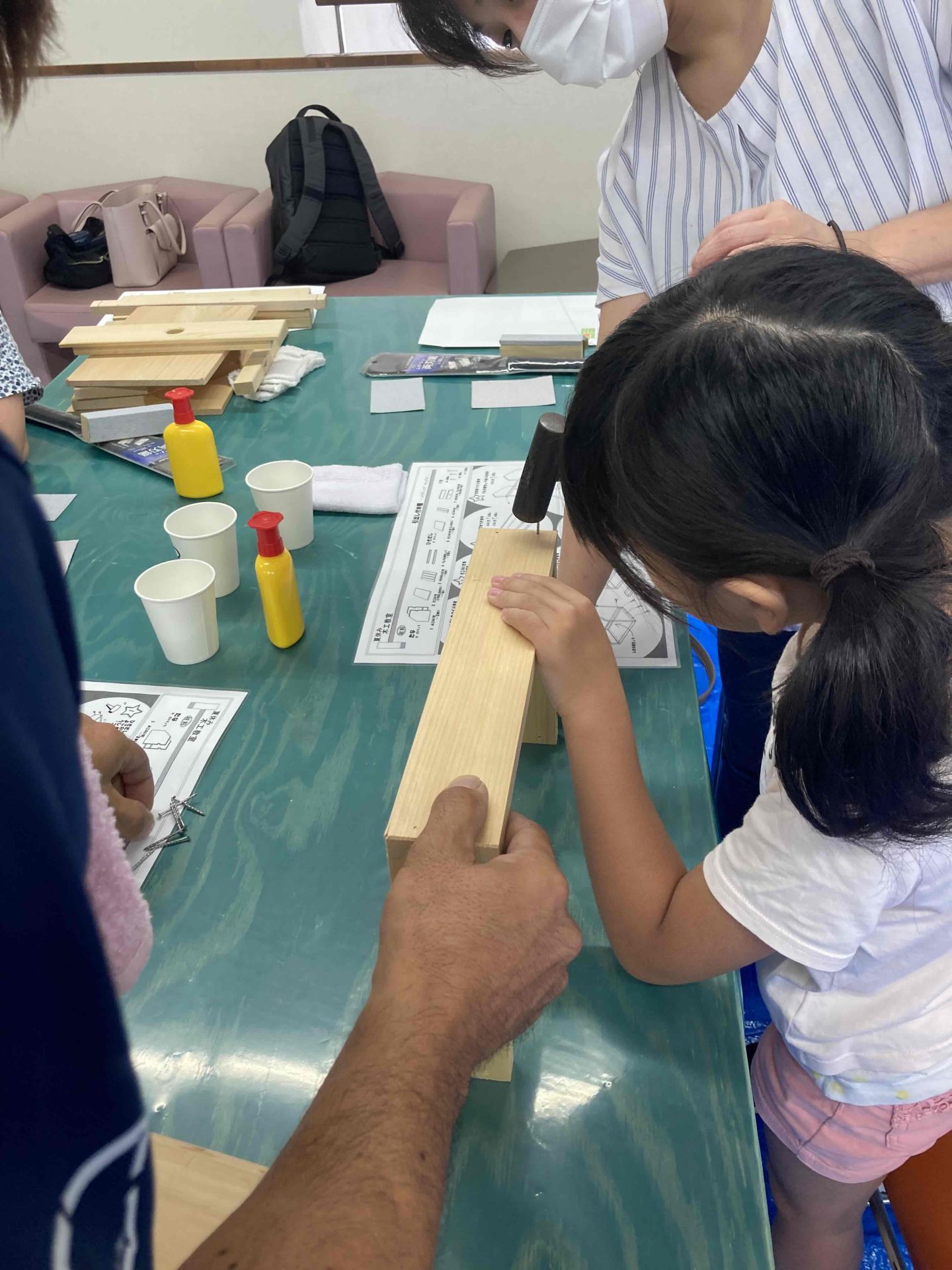 夏休み親子木工教室 | 徒然日記